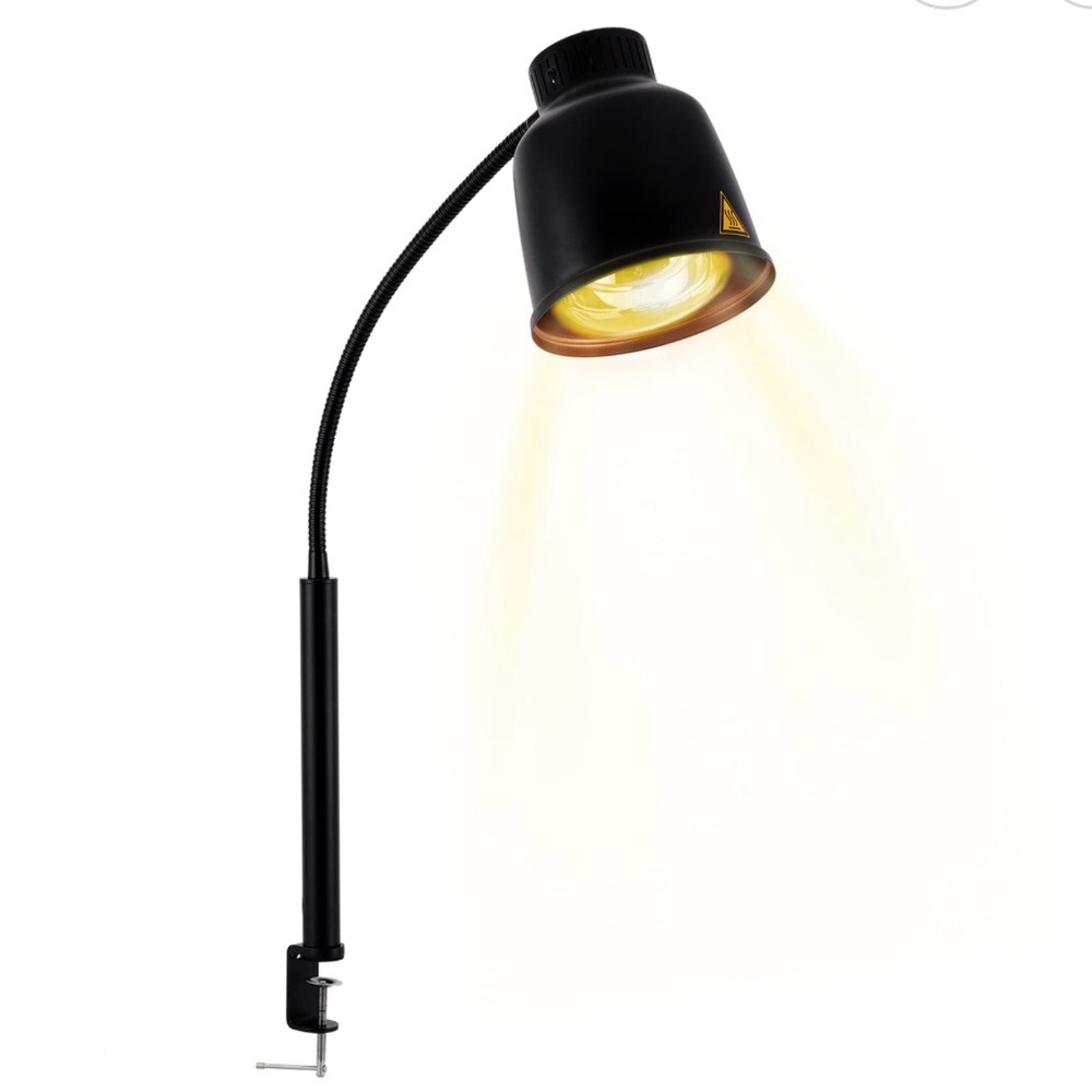 Portable Food Heat Lamp, Fixture Base 250w Restaurant Home Kitchen NIB